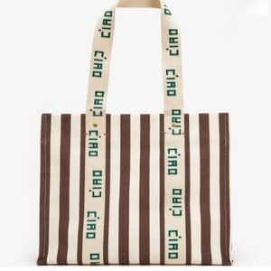 Clare V Noemi Tote In Natural/Mocha